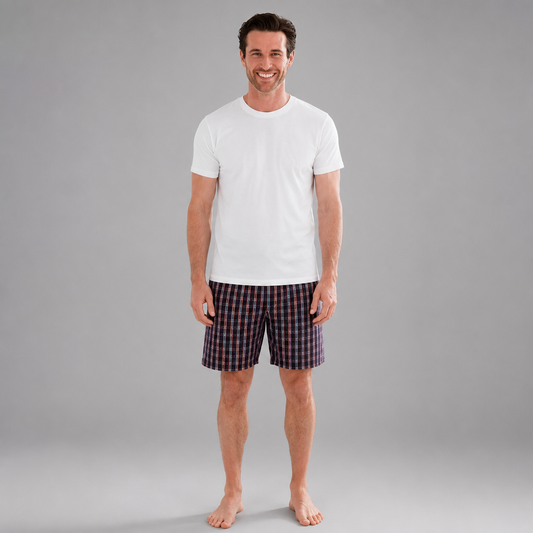 Men's Cotton Shorts Pajama Set