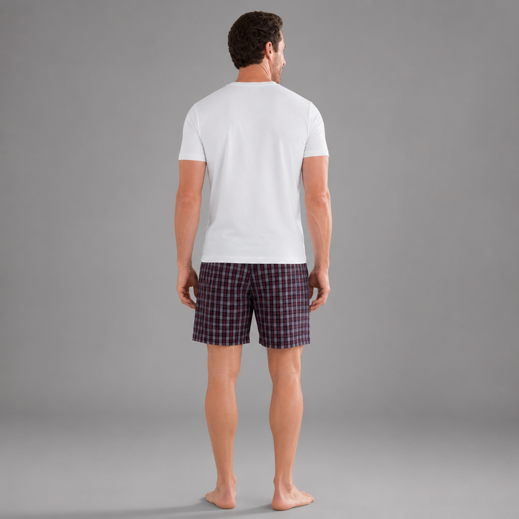 Men's Cotton Shorts Pajama Set