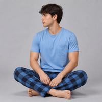 Men's Cotton Knit Pajama Set