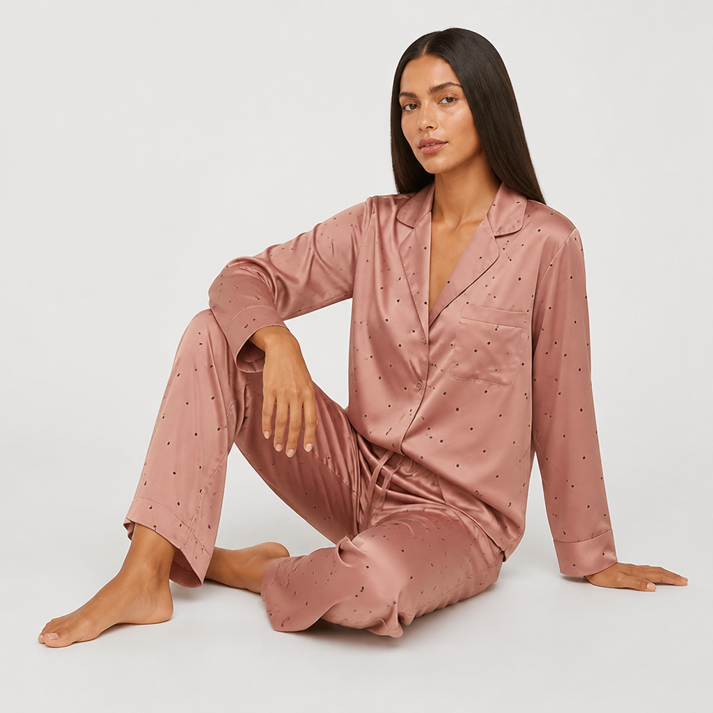 Women's Satin Pajama Set
