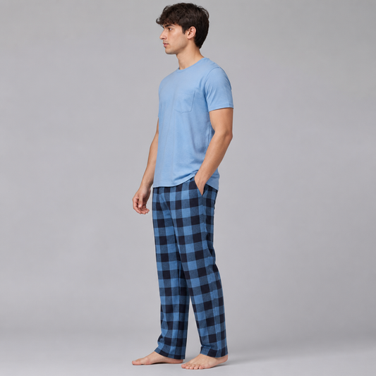 Men's Cotton Knit Pajama Set